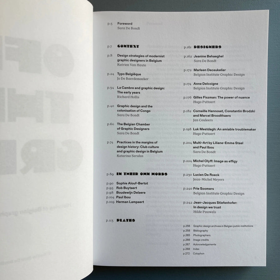 Off the Grid: Histories of Belgian graphic design - Occasional Papers 2023 Saint-Martin Bookshop