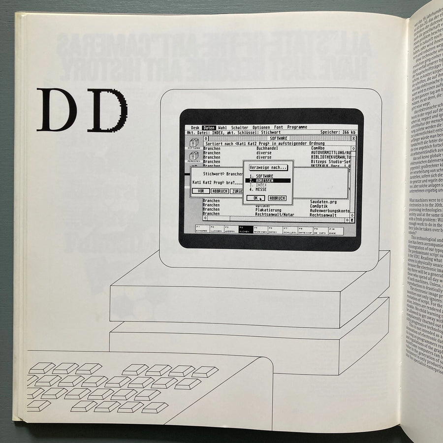 Olt Aicher - Typographie - editions druckhaus maack (signed) 1988 Saint-Martin Bookshop