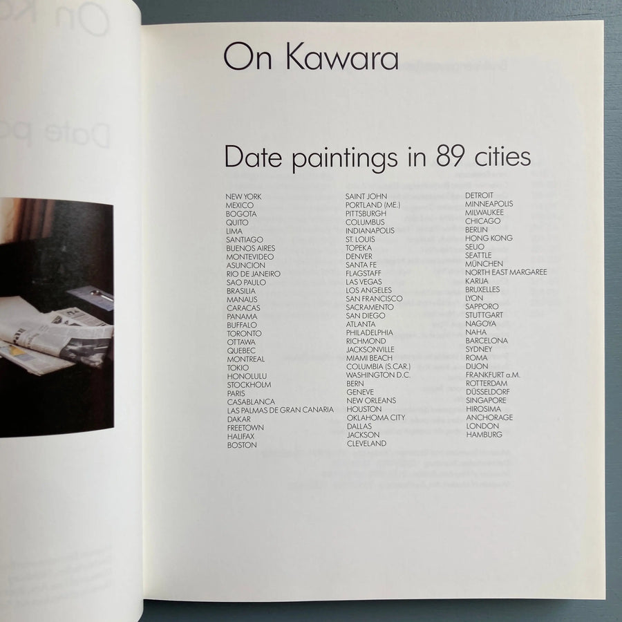 On Kawara - Date paintings in 89 cities - Museum Boymans-van Beuningen 1991