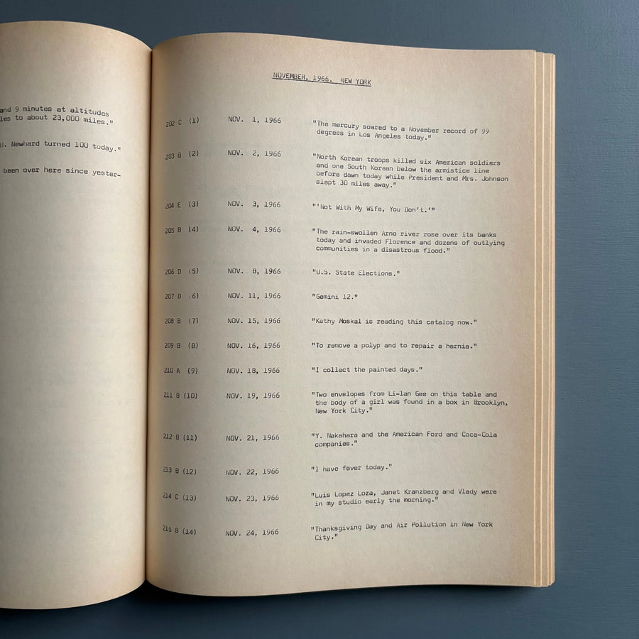 On Kawara - Continuity/Discontinuity 1963-1979 - Moderna Museet Stockholm 1980