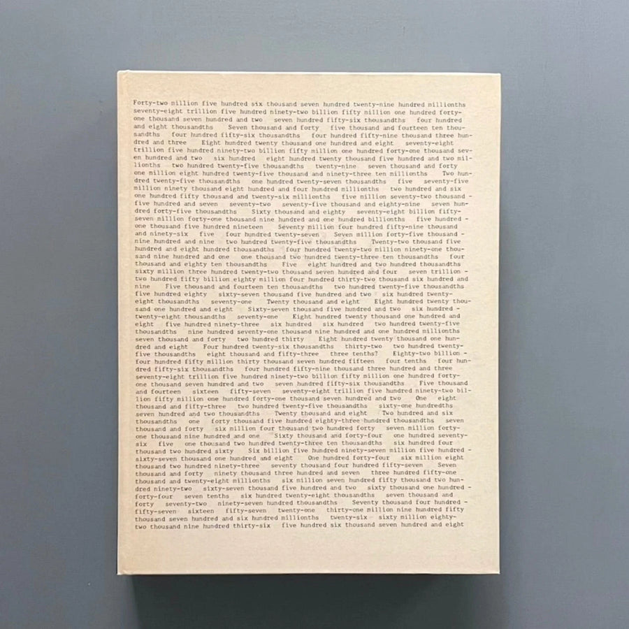 On Kawara - Whole & Parts 1964-1995 - Les presses du réel 1996 - Saint-Martin Bookshop