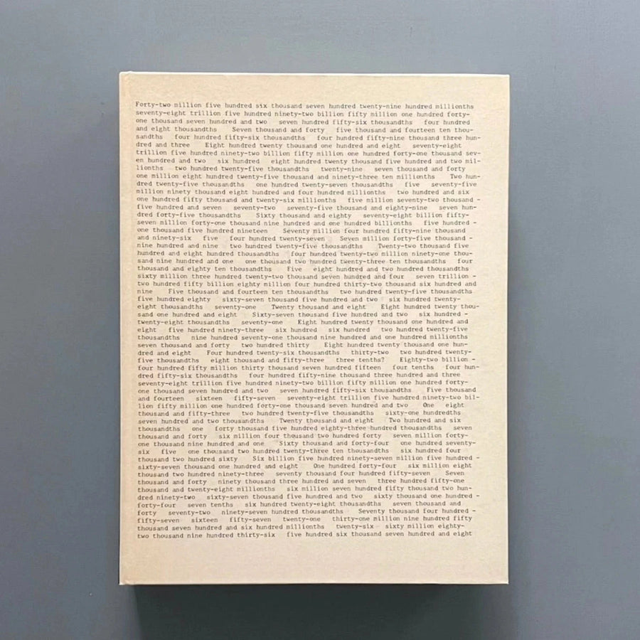 On Kawara - Whole & Parts 1964-1995 - Les presses du réel 1996 - Saint-Martin Bookshop