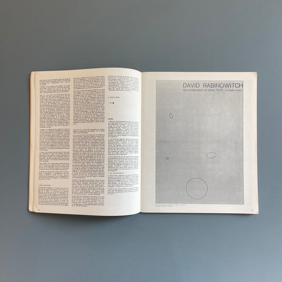 Parachute No 3 - Michael Snow - 1976 - Saint-Martin Bookshop
