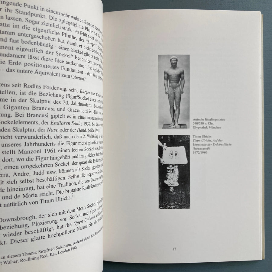 Peter Downsbrough - Open Column - Glyptothek München/Rupert Walser 1991