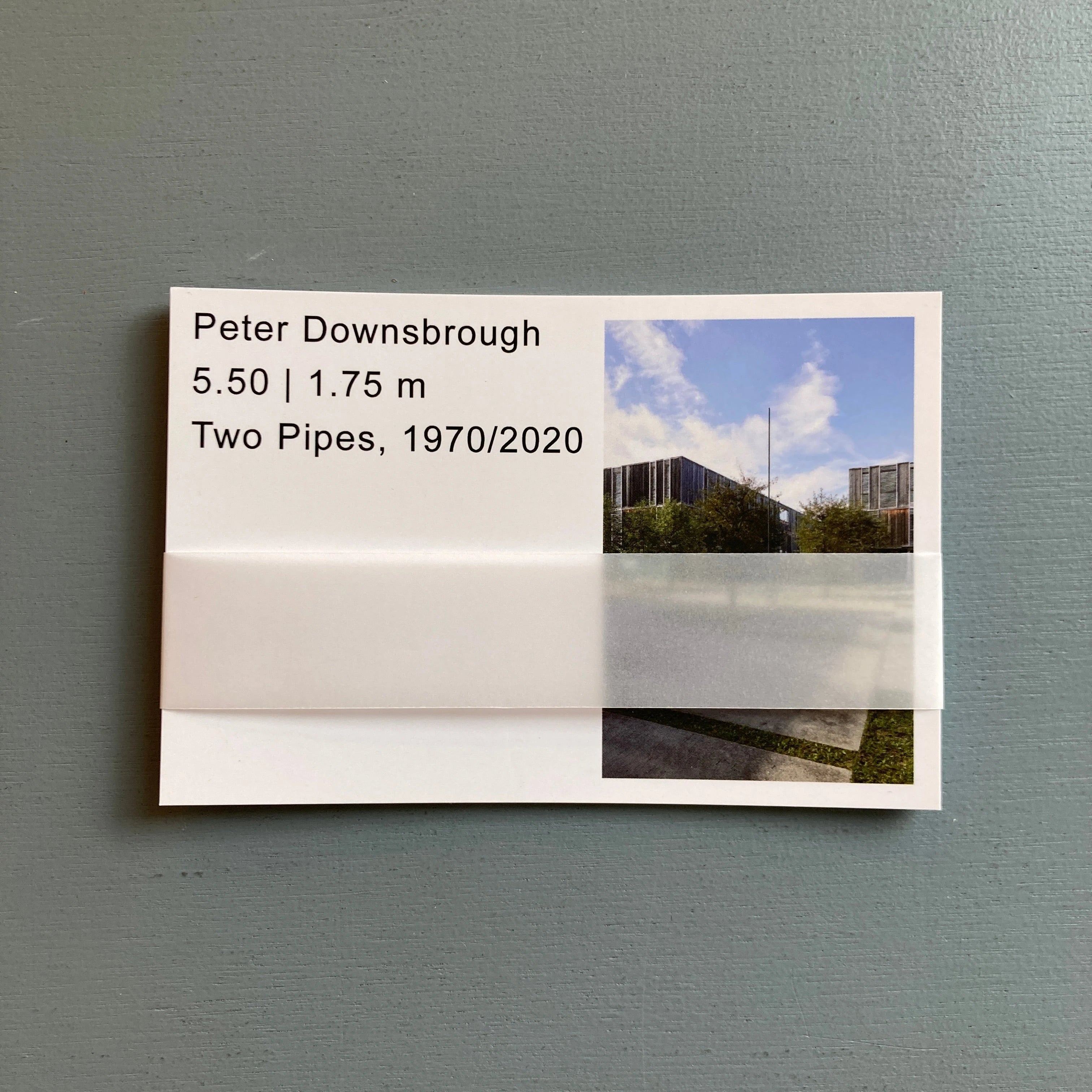 Peter Downsbrough - Two Pipes 1970/2020 (Postcards - Saint-Martin Bookshop