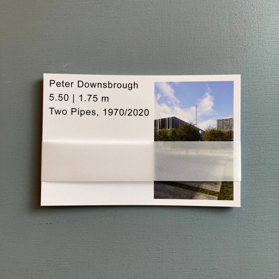 Peter Downsbrough - Two Pipes 1970/2020 (Postcards overprint) - Kunstraum Lakeside 2020