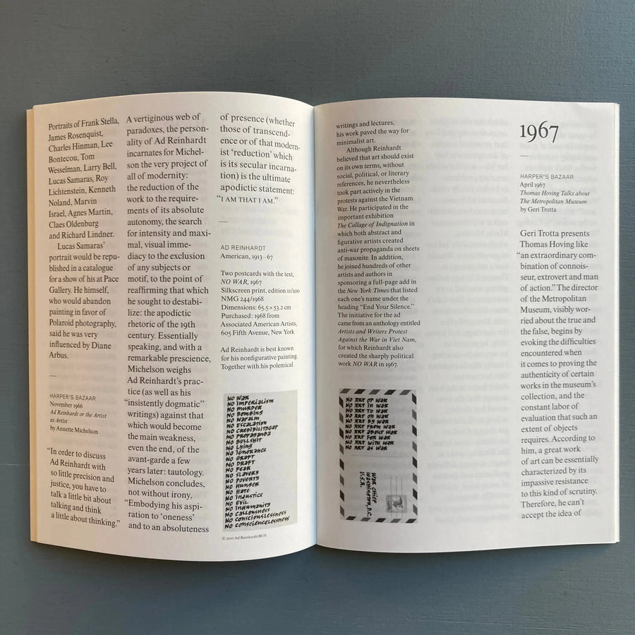 Pierre Leguillon presents Diane Arbus: a printed retrospective, 19601971 - Moderna Museet 2010