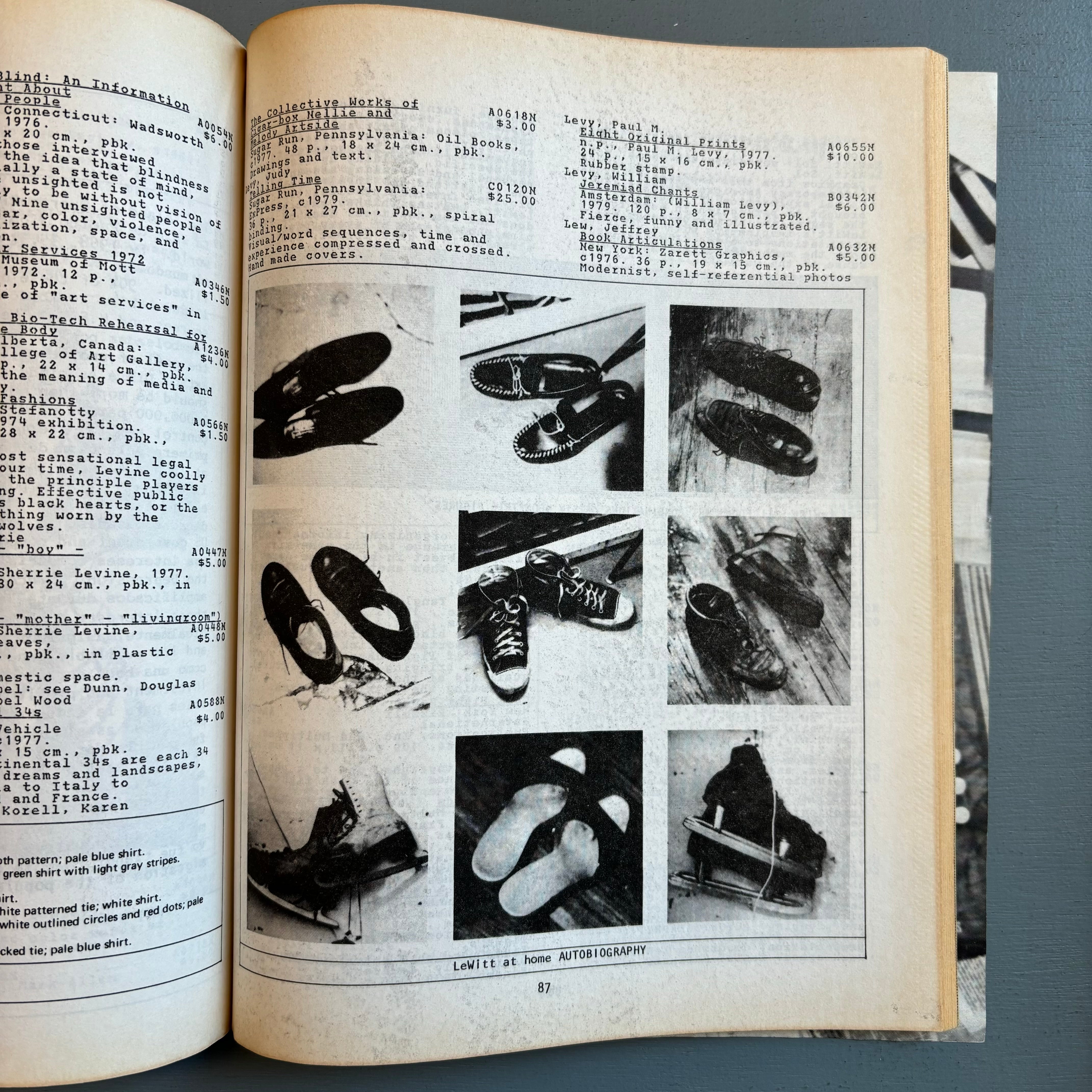 Printed Matter - Book Catalog - Printed Matter 1981 - Saint-Martin Bookshop