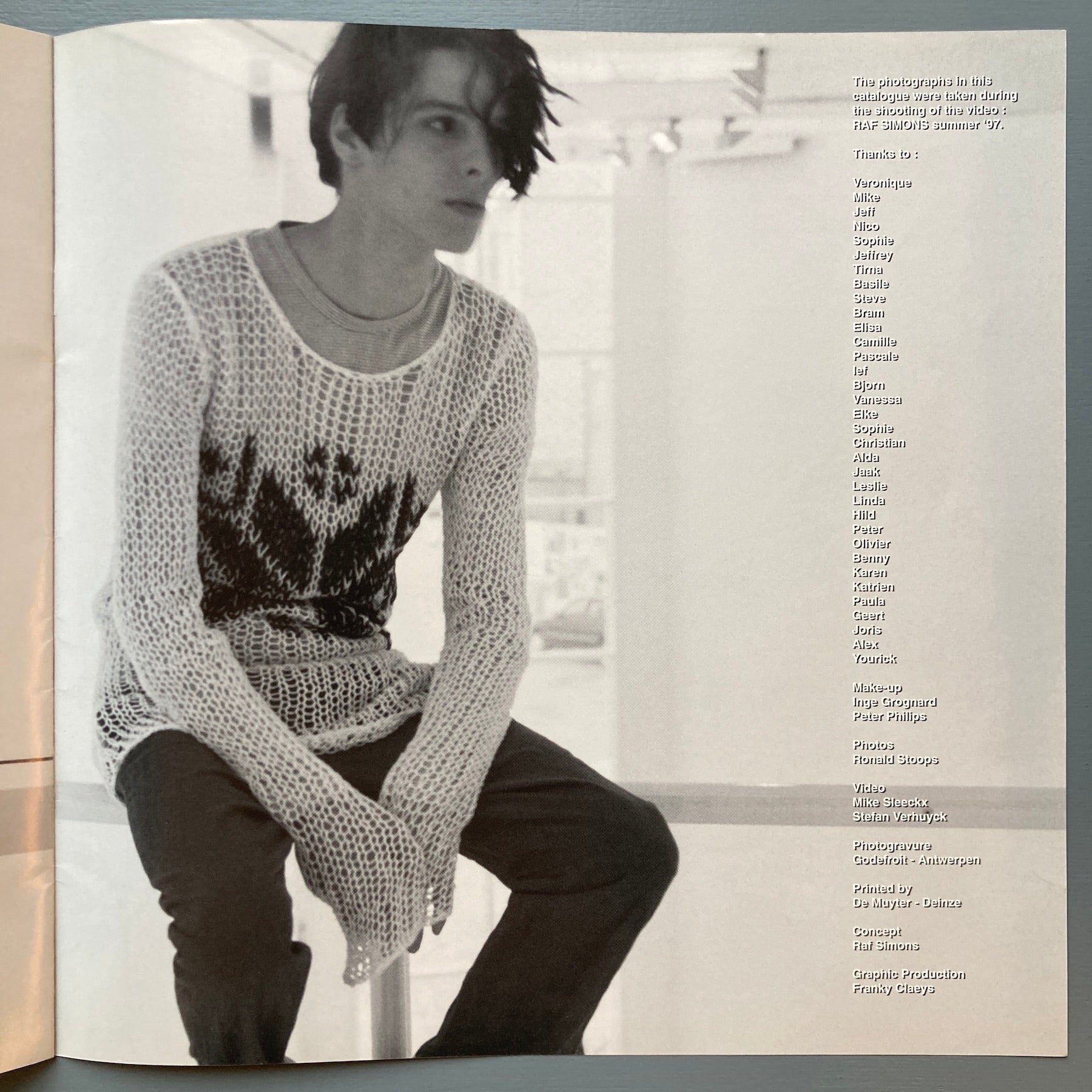 RAFSIMONS カタログ TEENAGE SUMMER CAMP 1997 Raf Simons - Teenage Summercamp (booklet only) - S/S 1997