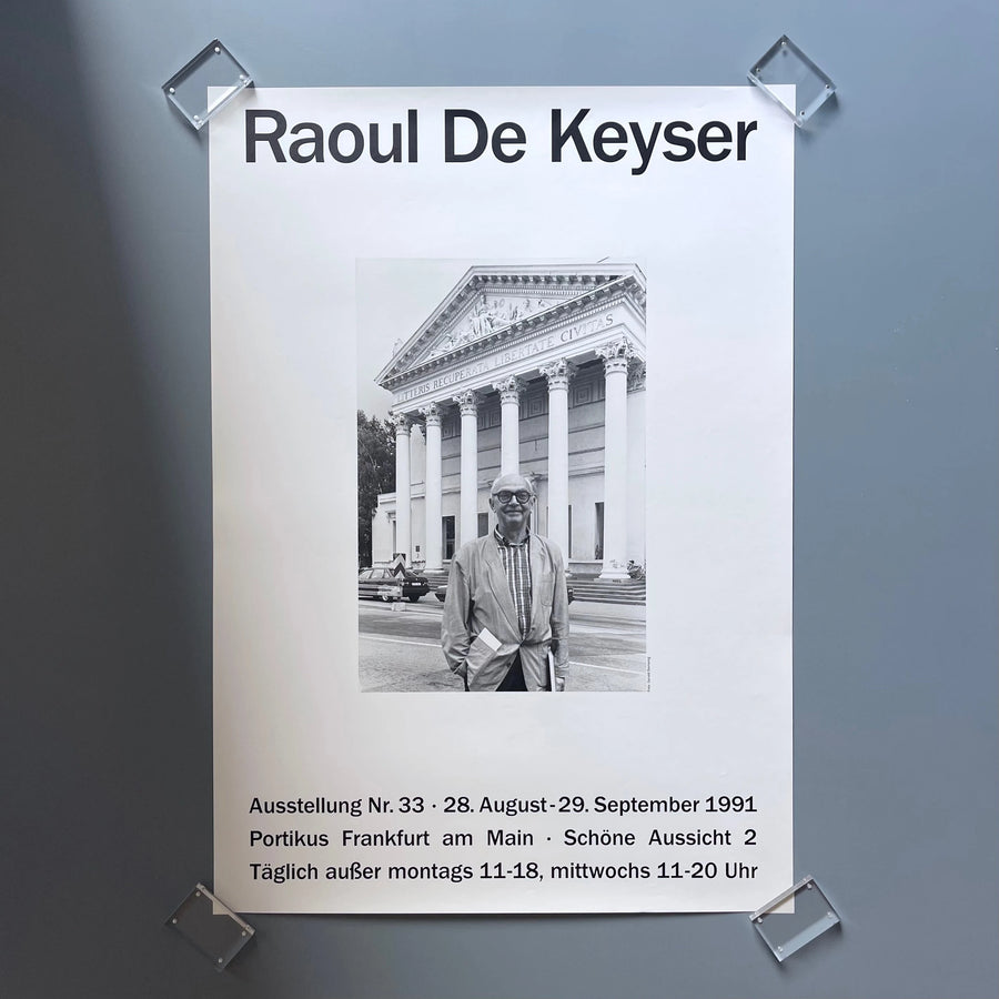 Raoul De Keyser - Poster Exhibition Nr 33 Portikus 1991 - Saint-Martin Bookshop