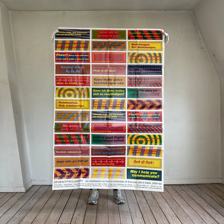 Raqs Media Collective - Coordinates Of Everyday Life In Delhi (poster) - 2001/02