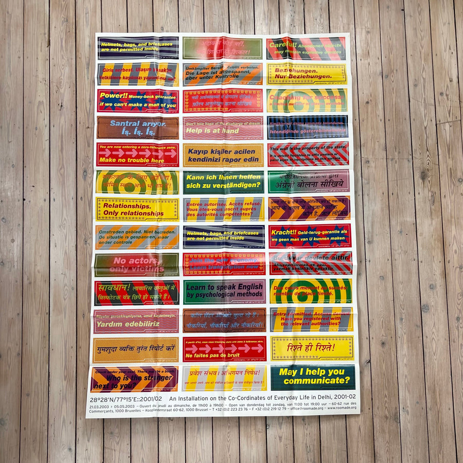 Raqs Media Collective - Coordinates Of Everyday Life In Delhi (poster) - 2001/02