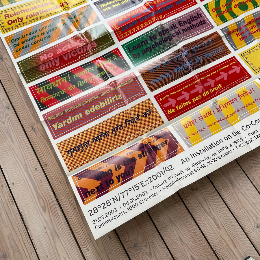 Raqs Media Collective - Coordinates Of Everyday Life In Delhi (poster) - 2001/02