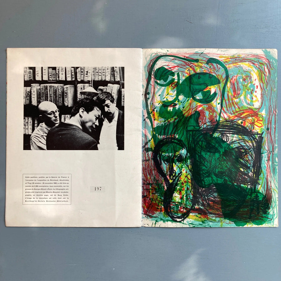 Reinhoud, Alechinsky & Ting - Solo de sculpture et divertissement arrangé pour peinture à quatre mains - Galerie de France 1963