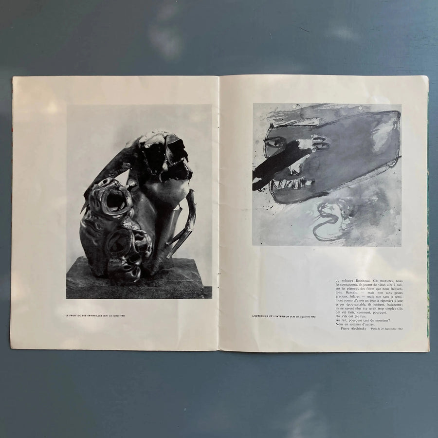 Reinhoud, Alechinsky et Ting - Solo de sculpture et divertissement - Galerie de France 1963 - Saint-Martin Bookshop