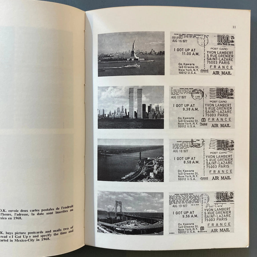 René Denizot - Les images quotidiennes du pouvoir : On Kawara au jour le jour - Yvon Lambert 1979 Saint-Martin Bookshop