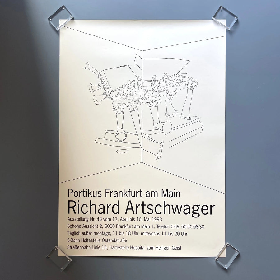 Richard Artschwager - Poster Exhibition Nr 48 Portikus 1993