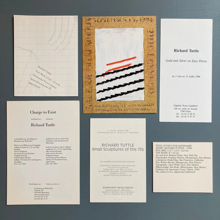 Richard Tuttle - Ephemera - 1990's - Saint-Martin Bookshop