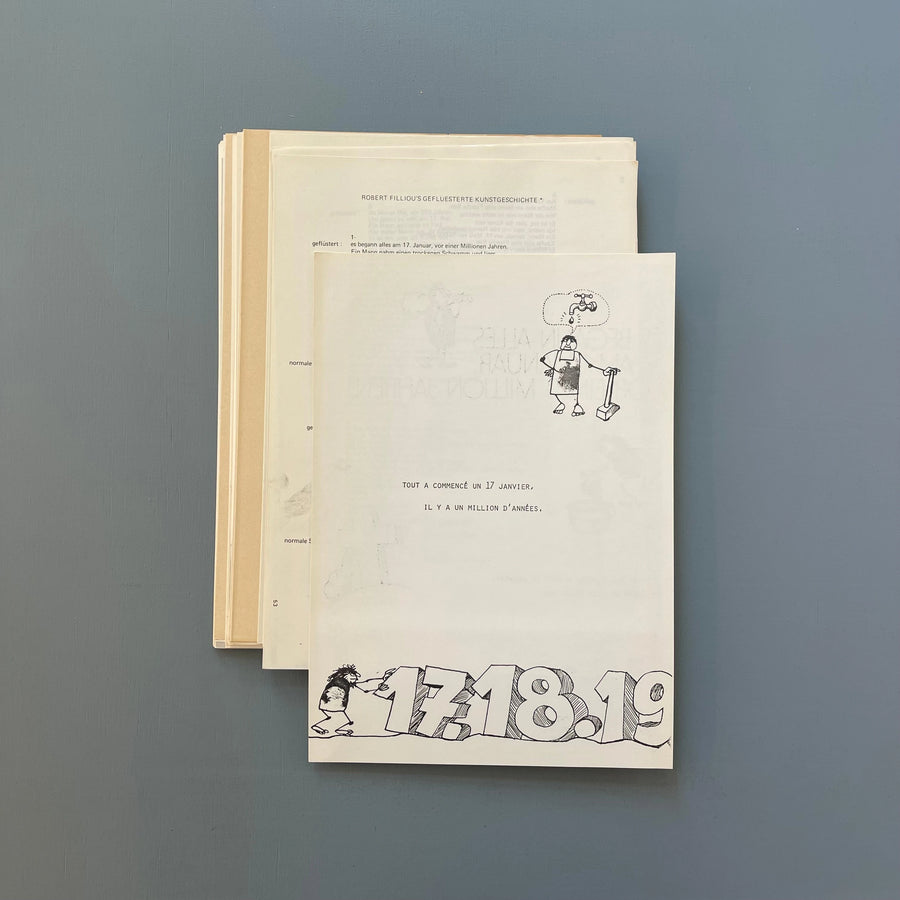 Robert Filliou - Der 1.000.1010 Geburtstag der kunst 17. Januar 1973 - Neue Galerie 1973 - Saint-Martin Bookshop