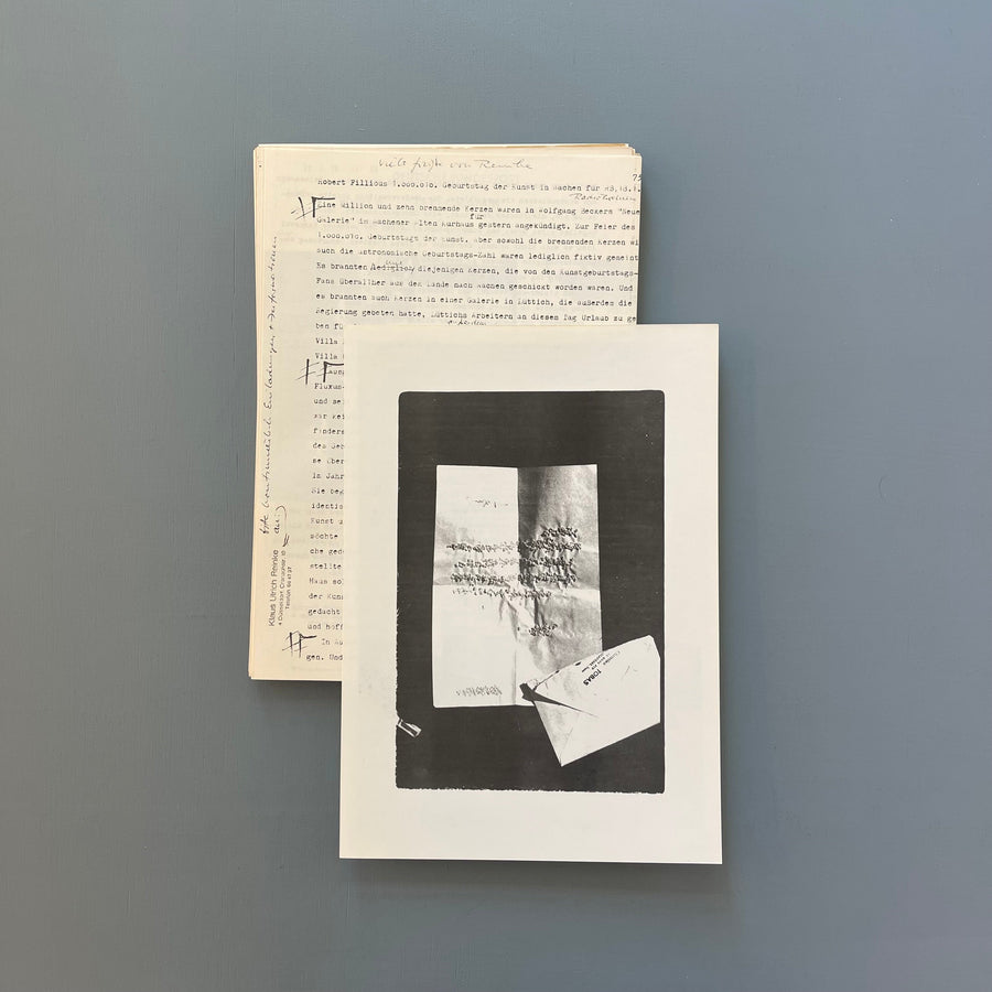 Robert Filliou - Der 1.000.1010 Geburtstag der kunst 17. Januar 1973 - Neue Galerie 1973 - Saint-Martin Bookshop