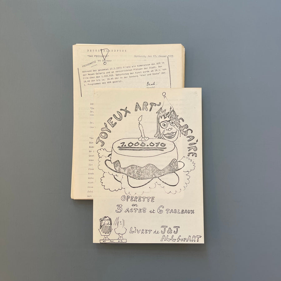 Robert Filliou - Der 1.000.1010 Geburtstag der kunst 17. Januar 1973 - Neue Galerie 1973 - Saint-Martin Bookshop