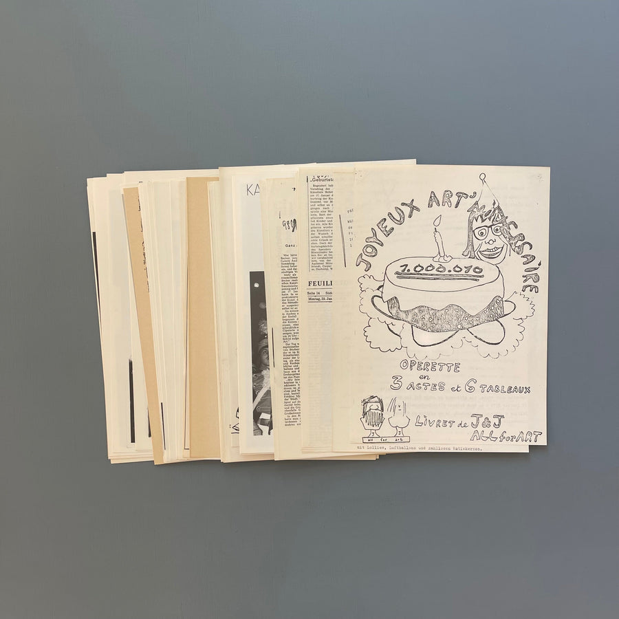 Robert Filliou - Der 1.000.1010 Geburtstag der kunst 17. Januar 1973 - Neue Galerie 1973 - Saint-Martin Bookshop