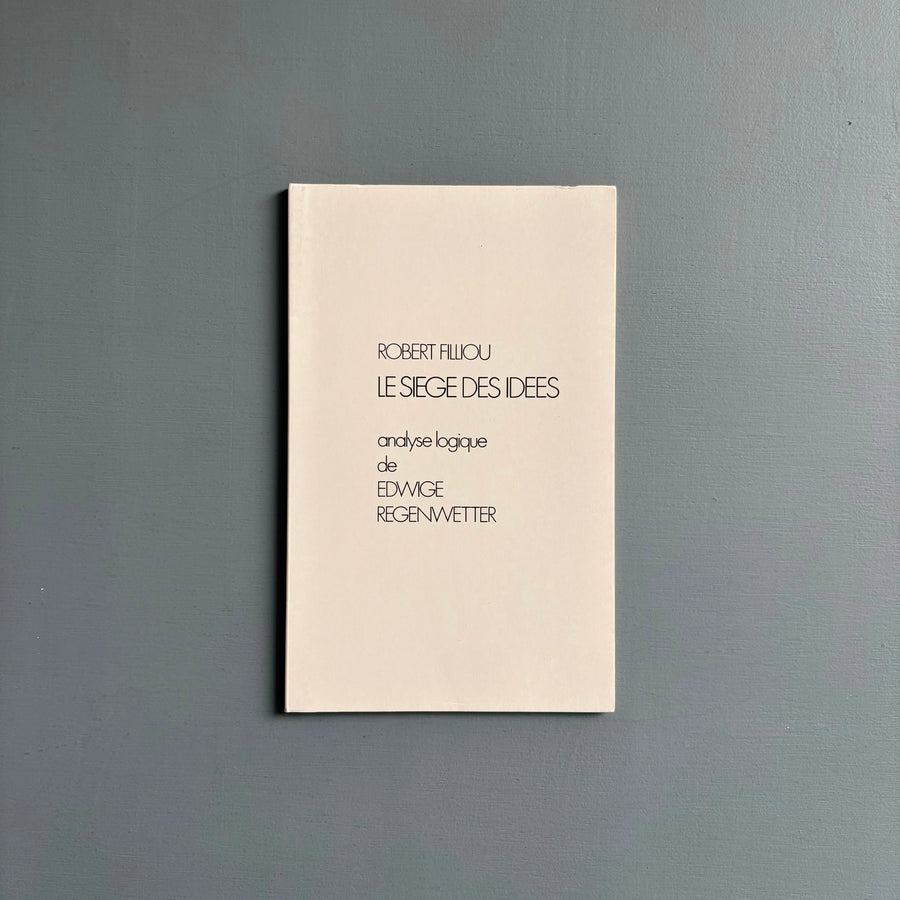 Robert Filliou - Le siège des Idées - Editions Lebeeer Hossmann 1977 - Saint-Martin Bookshop