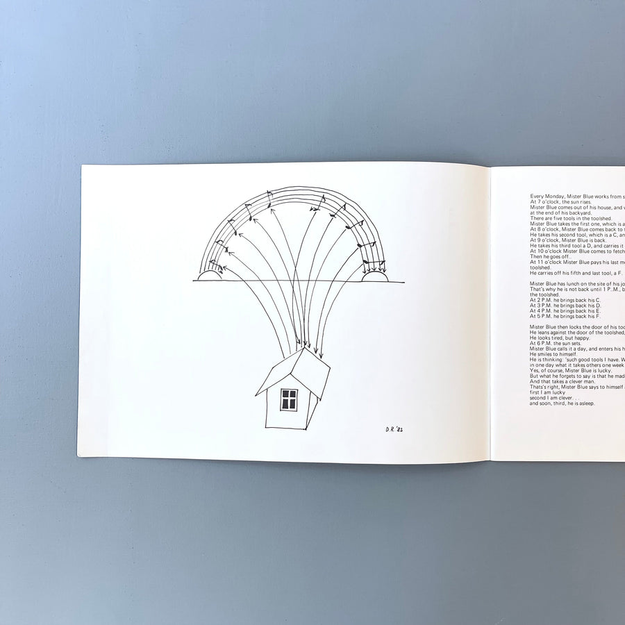 Robert Filliou - Mister Blue from Day-to-Day - Edition Lebeer Hossmann 1983 - Saint-Martin Bookshop