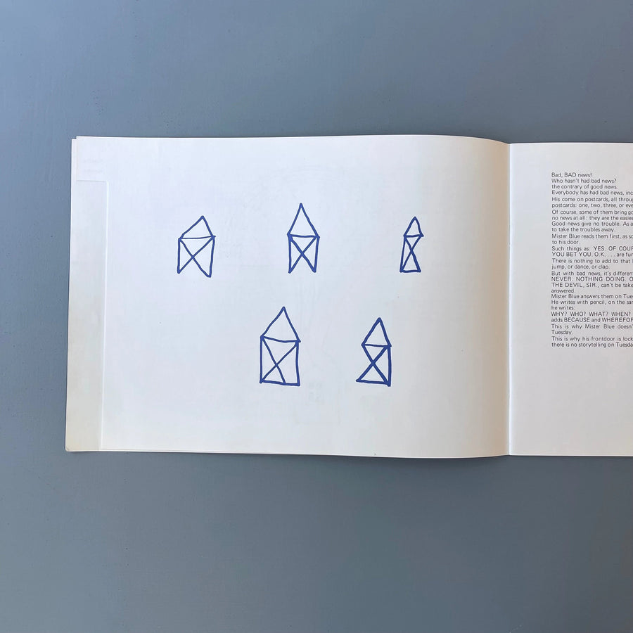 Robert Filliou - Mister Blue from Day-to-Day - Edition Lebeer Hossmann 1983 - Saint-Martin Bookshop