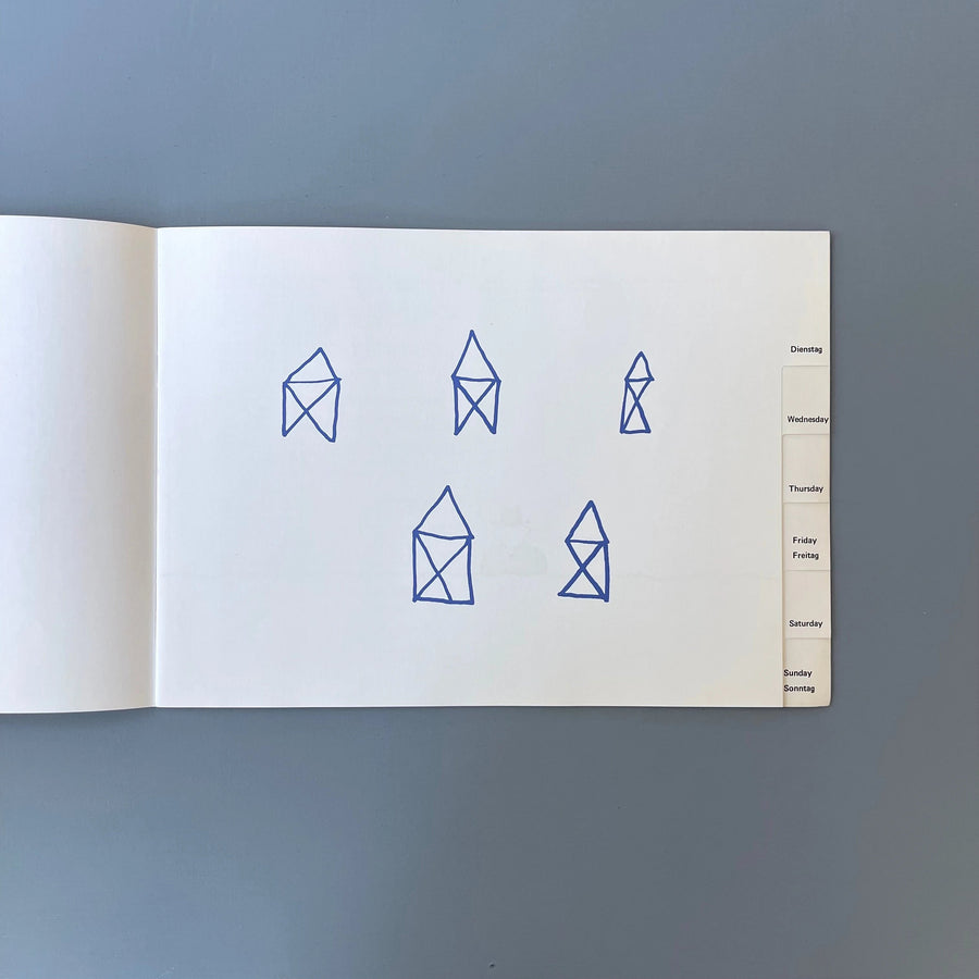 Robert Filliou - Mister Blue from Day-to-Day - Edition Lebeer Hossmann 1983 - Saint-Martin Bookshop