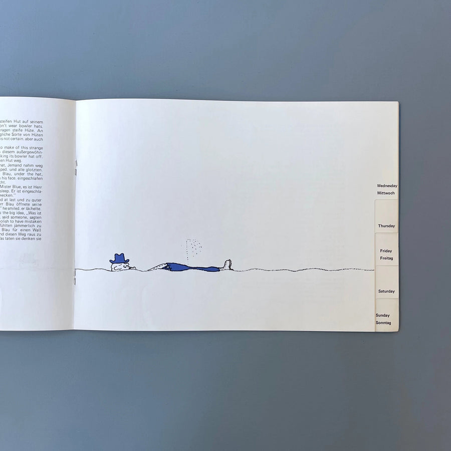 Robert Filliou - Mister Blue from Day-to-Day - Edition Lebeer Hossmann 1983 - Saint-Martin Bookshop