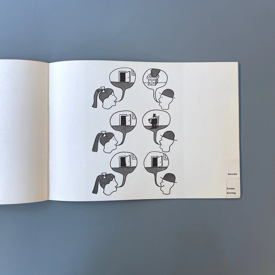 Robert Filliou - Mister Blue from Day-to-Day - Edition Lebeer Hossmann 1983 - Saint-Martin Bookshop