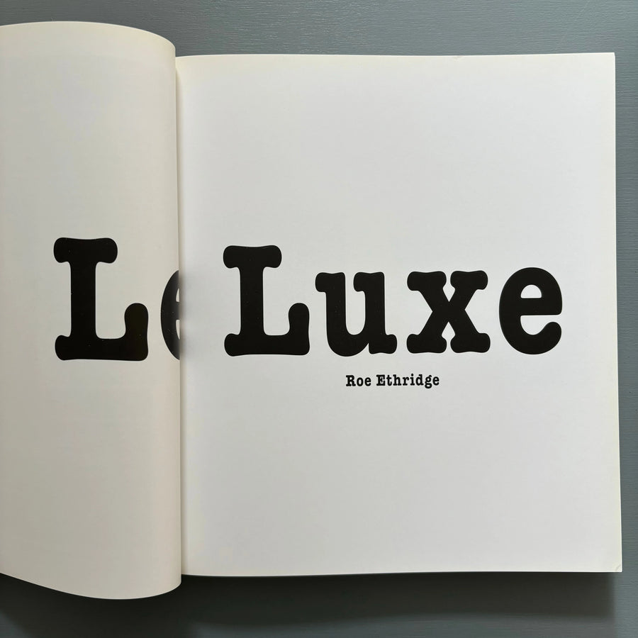 Roe Ethridge - Le Luxe - MACK 2011 - Saint-Martin Bookshop