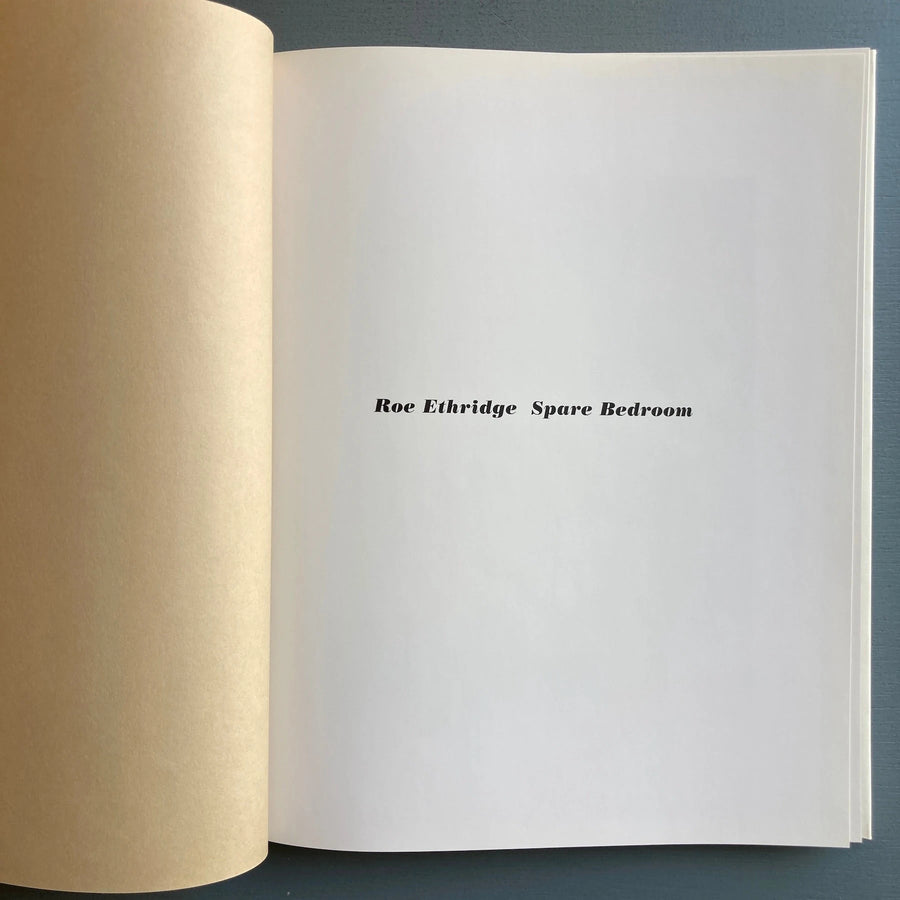 Roe Ethridge - Spare Bedroom - Self-published 2004 - Saint-Martin Bookshop