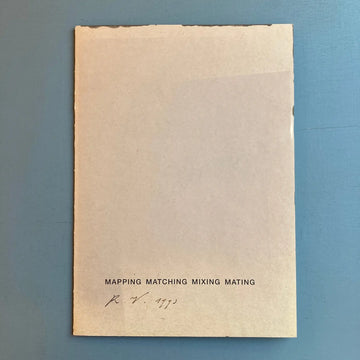 Roy Villevoye - Mapping matching mixing mating - 1993 - Saint-Martin Bookshop