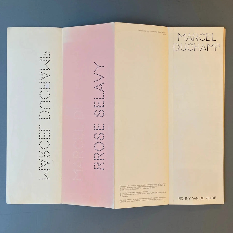 Marcel Duchamp/Rrose Selavy - Ronny Van De Velde 1991 - Saint-Martin Bookshop