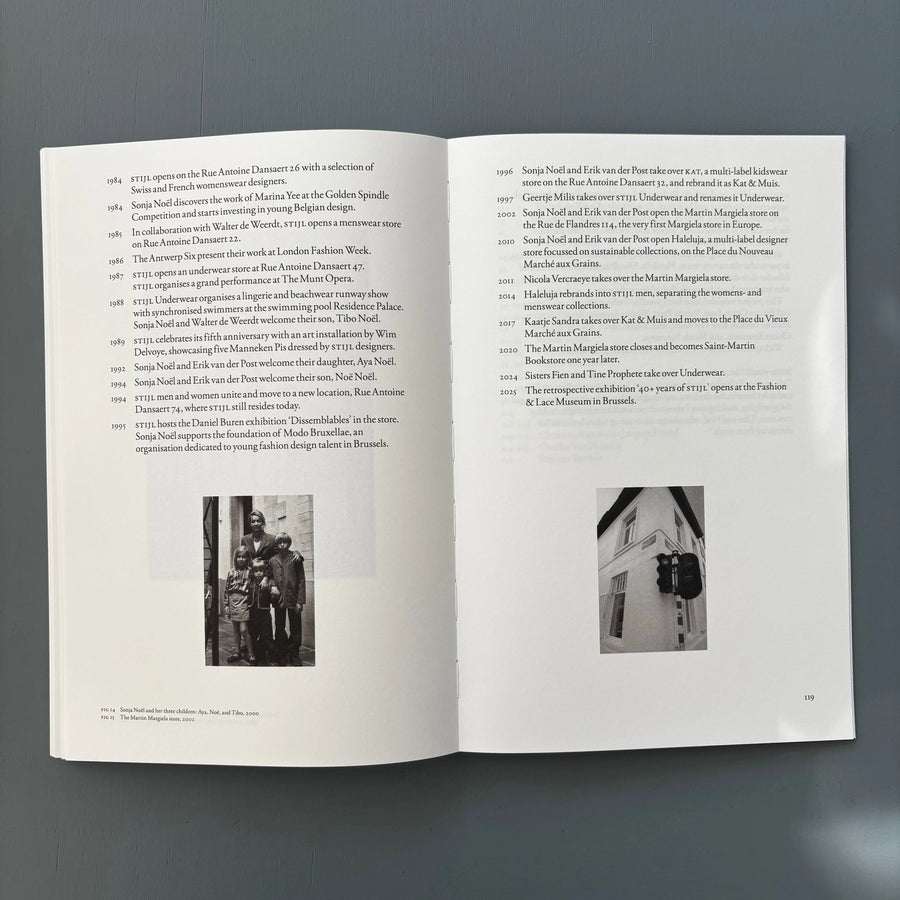 STIJL - 40 years of fashion, rue Antoine Dansaertstraat Brussels - Zegris 2025 - Saint-Martin Bookshop