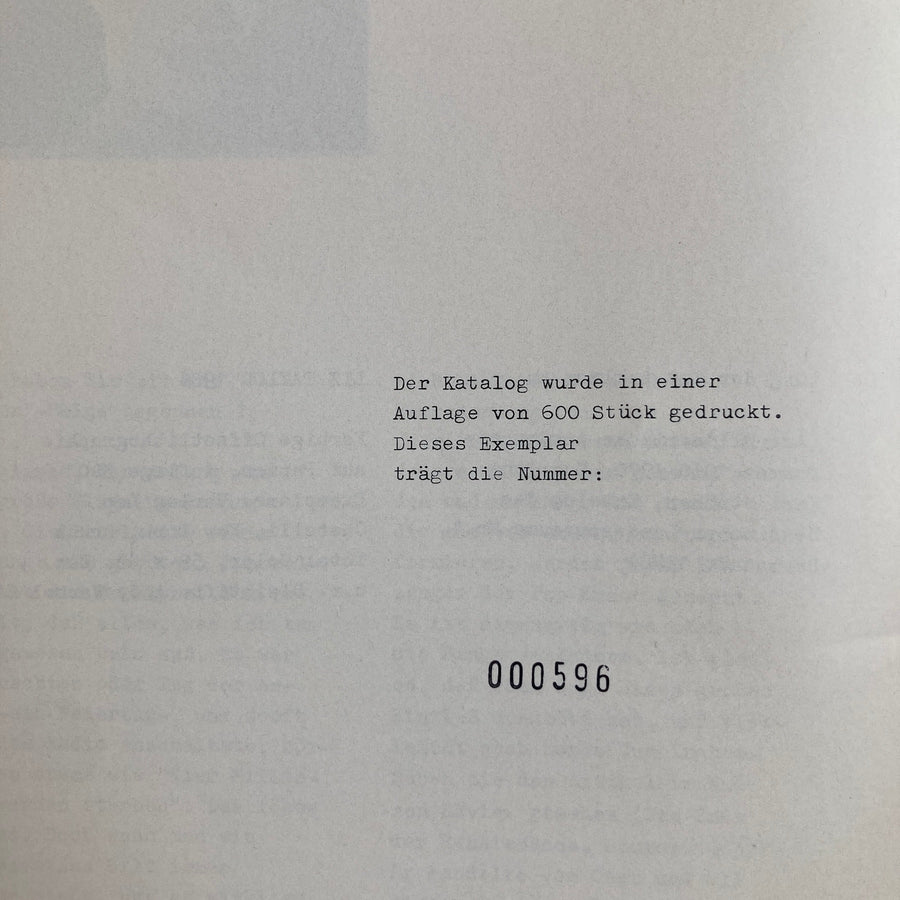 Sammlung Cremer - Kunst der sechziger Jahre - Heidelberger Kunstverein 1971