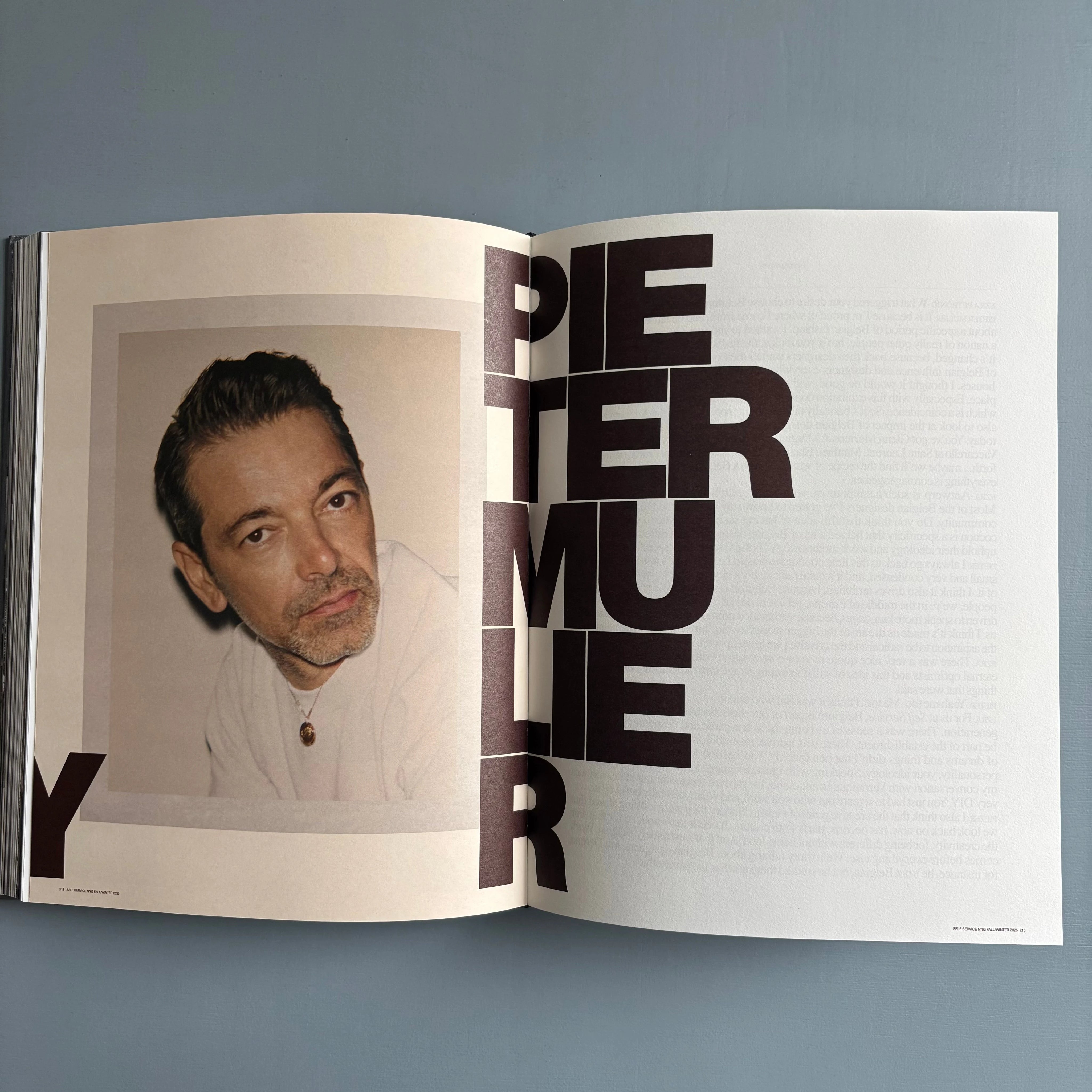 Self Service issue n°63 - Belgium Fearlessly - Fall/Winter 2025