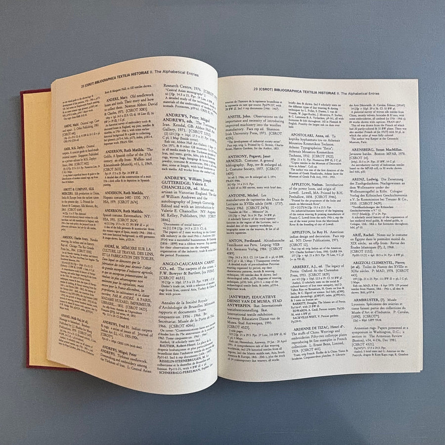Seth Siegelaub - Bibliographica Textilia Historiae - International General 1997 - Saint-Martin Bookshop
