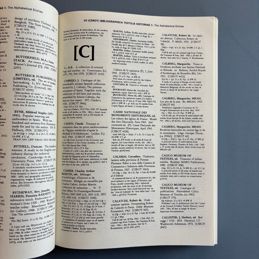Seth Siegelaub - Bibliographica Textilia Historiae - International General 1997 - Saint-Martin Bookshop