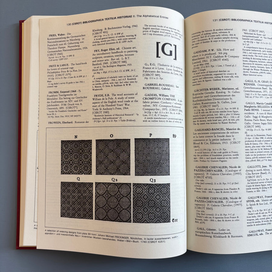 Seth Siegelaub - Bibliographica Textilia Historiae - International General 1997 - Saint-Martin Bookshop