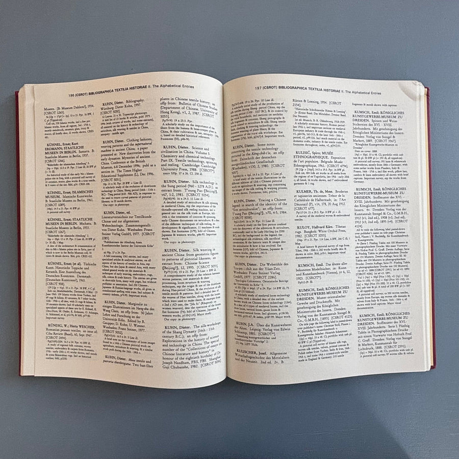 Seth Siegelaub - Bibliographica Textilia Historiae - International General 1997 - Saint-Martin Bookshop