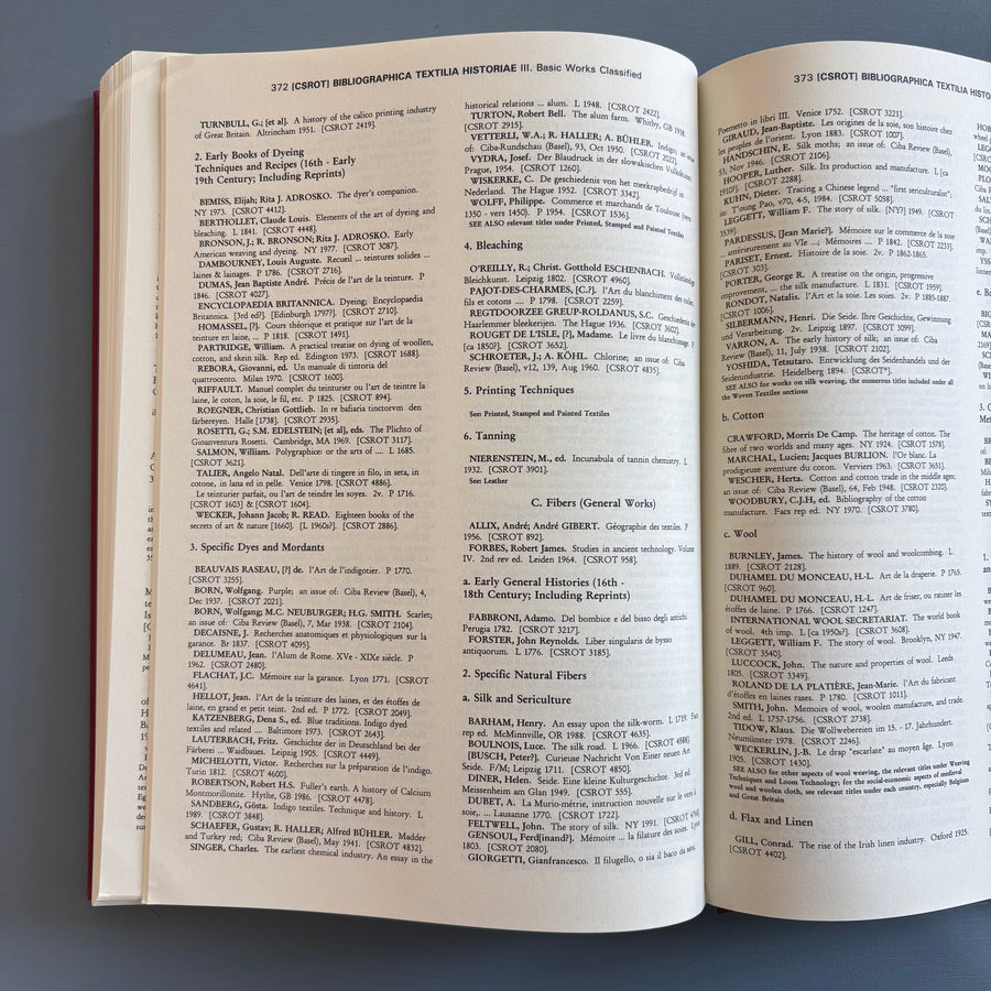 Seth Siegelaub - Bibliographica Textilia Historiae - International General 1997 - Saint-Martin Bookshop