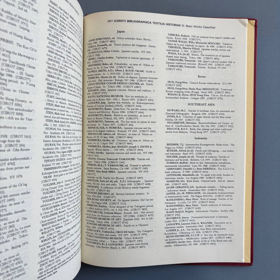 Seth Siegelaub - Bibliographica Textilia Historiae - International General 1997 - Saint-Martin Bookshop