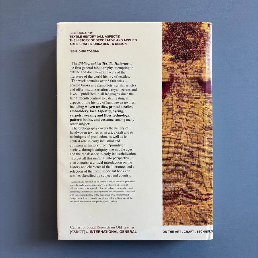 Seth Siegelaub - Bibliographica Textilia Historiae - International General 1997 - Saint-Martin Bookshop