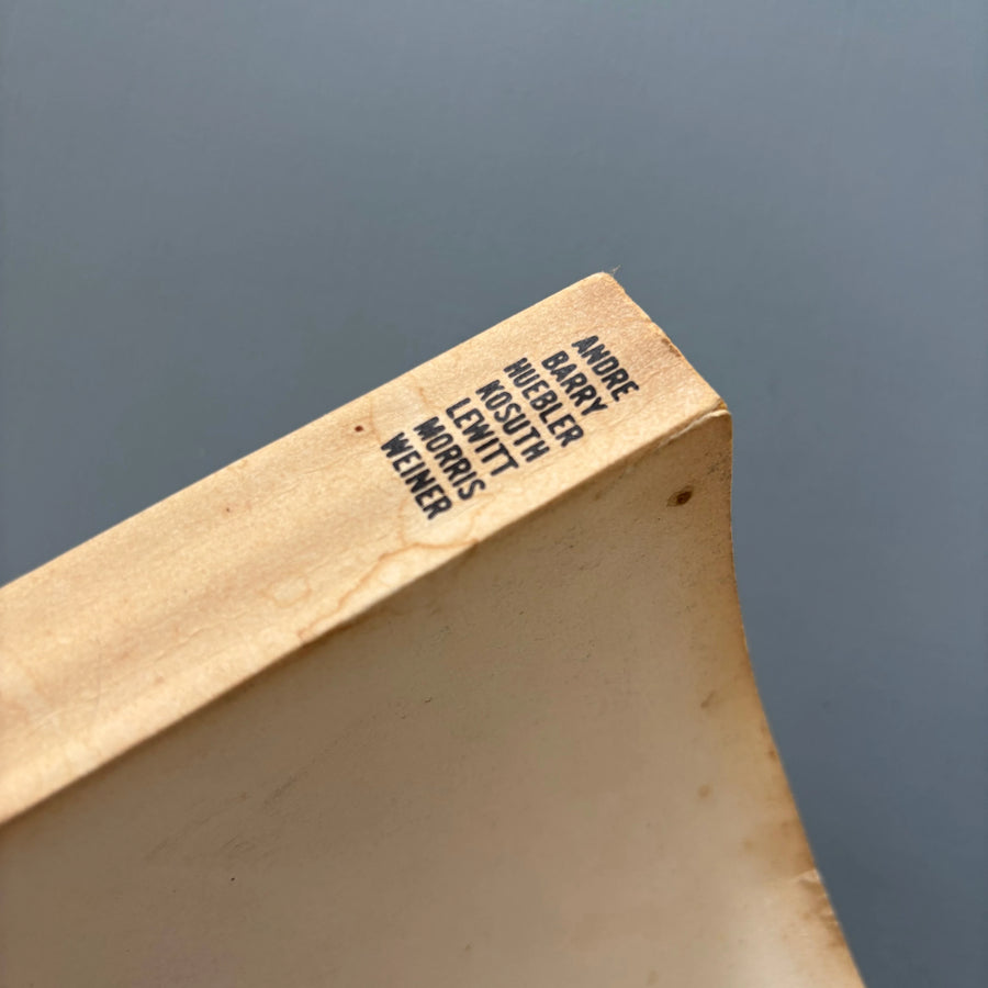 Seth Siegelaub & John W. Wendler - The Xerox Book - First edition 1969 - Saint-Martin Bookshop