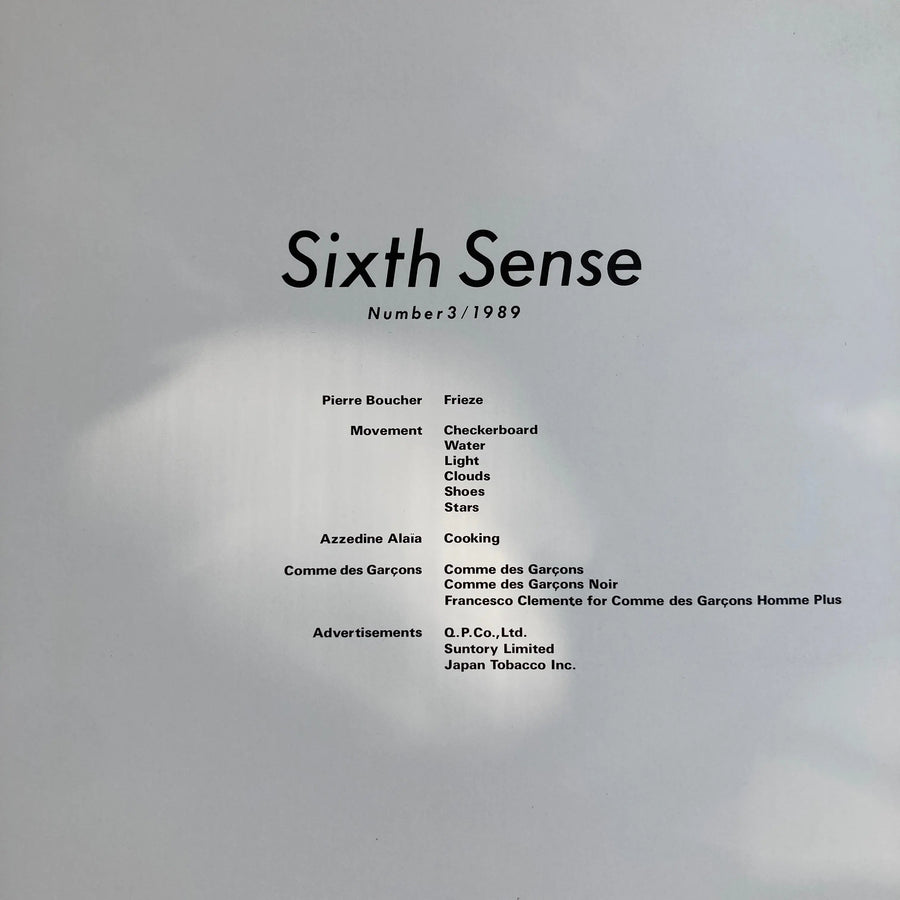 Sixth Sense - Number3 - Comme des Garçons 1989