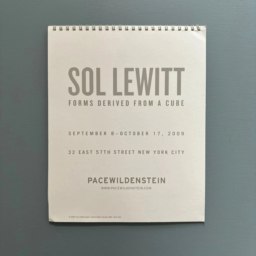 Sol Lewitt - Forms derived from a cube - Pace Wildenstein 2009 - Saint-Martin Bookshop