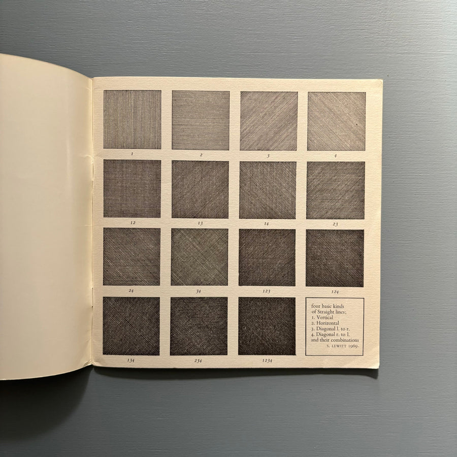 Sol Lewitt - Four basic kinds of Straight lines - Studio International 1969 - Saint-Martin Bookshop